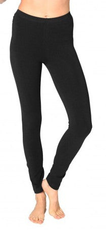 Leggings - Black, combed cotton
